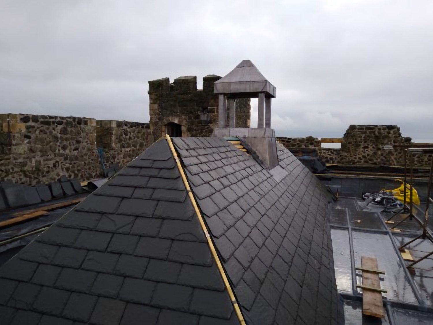 Taylor+Boyd: civil, structural engineers; heritage castle roof restoration, Carrickfergus