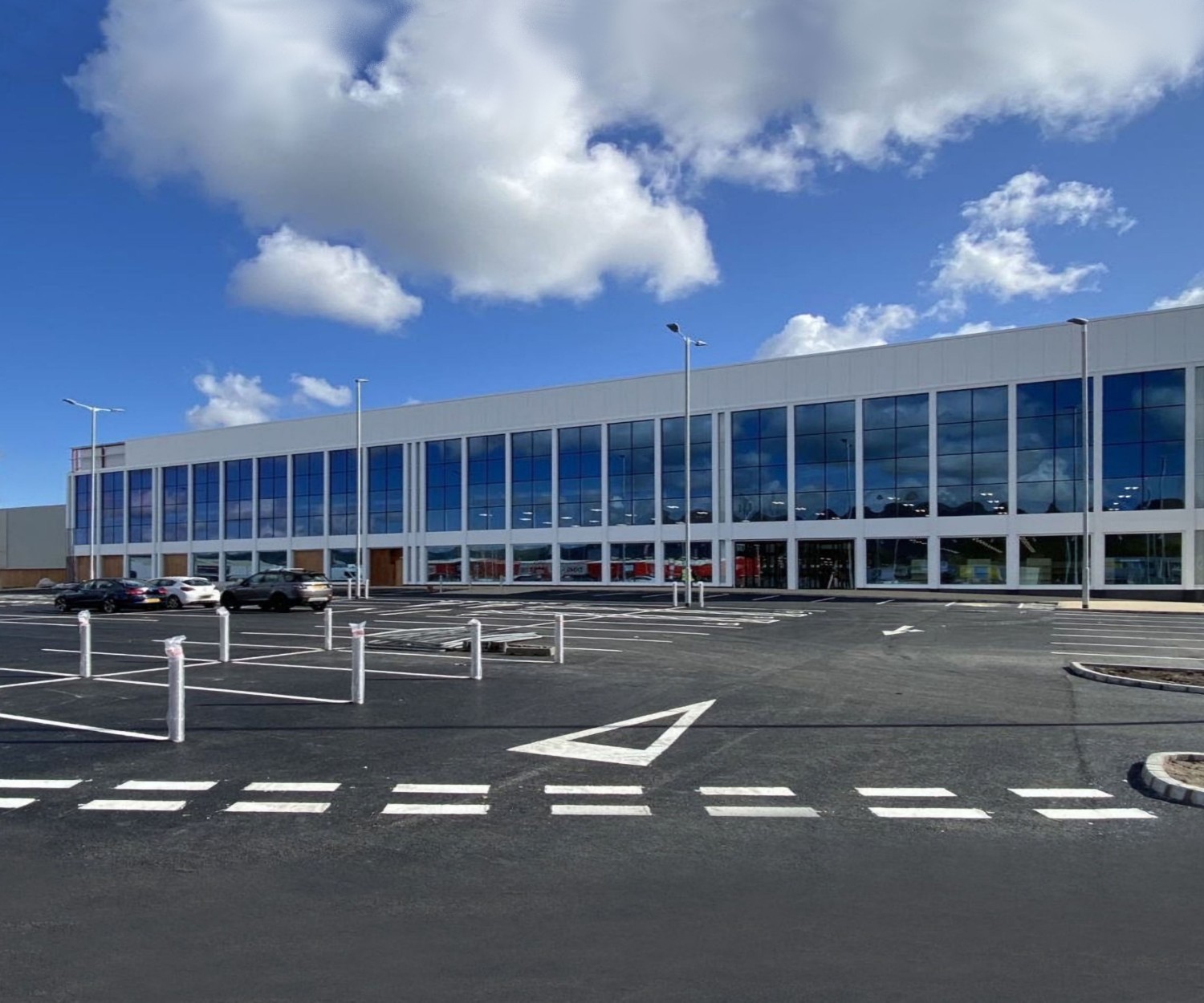 Taylor+Boyd civil, structural engineers, refurbishment of former B&Q warehouse, Belfast